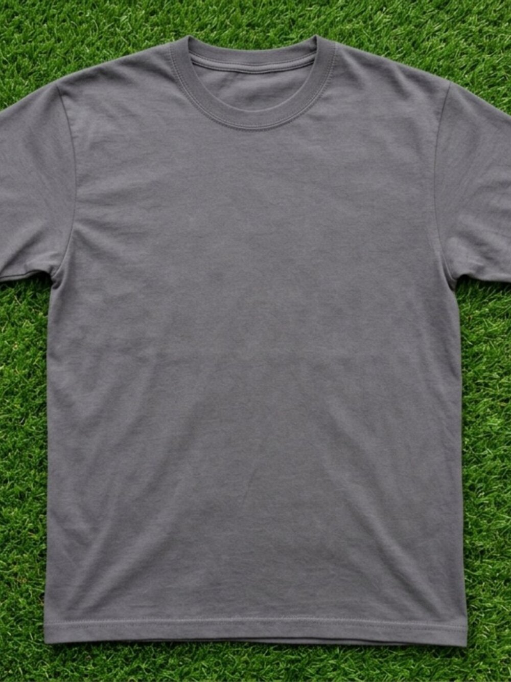 gray relaxed crew neck t shirt